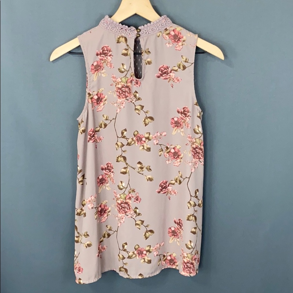 High neck floral tank - Picture 4 of 6